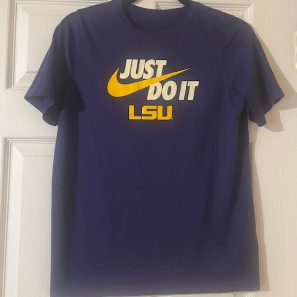 LSU Nike T Shirt Just Do it Size XL Youth